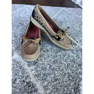 Sperry Topsider Cheetah Print Shoes - Womens size 8